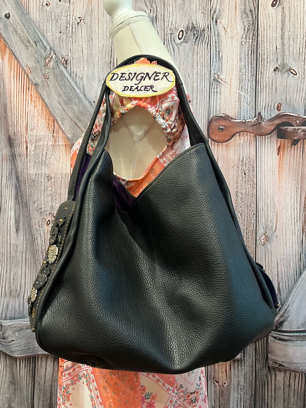 COACH 1941 Bandit Hobo Black 39 Leather Bag # 21588 Project Bag